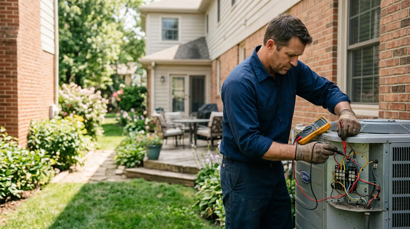HVAC technician working near Douglas, OK